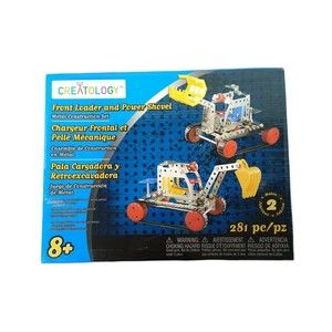 Creatology Front Loader And Power Shovel-Metal Construction Set! 281 Pieces! NEW
